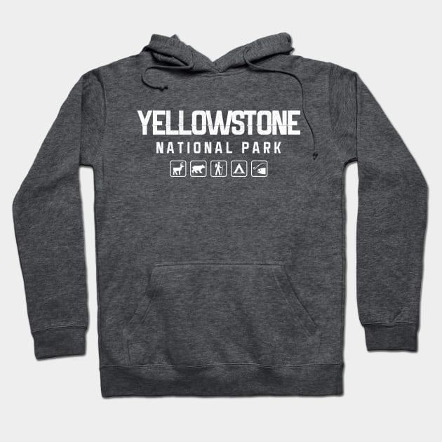 Yellowstone National Park, Wyoming Hoodie by npmaps